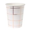 Rose Gold Grid Cups - party supplies Lebanon