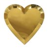 Meri Meri - Gold Heart Large Plates
