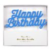 Meri Meri - Blue Happy Birthday Candle
