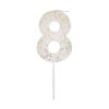 Blue Number 8 Candle - party supplies Lebanon