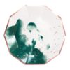 Harlow & Grey - Manhattan - Dark Green Watercolor Large Paper Plates - party supplies Lebanon
