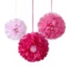 DECADENT GARDEN POMPOM FLOWER PINK - party supplies Lebanon