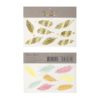 Gold & Neon Feather Tattoos - party supplies Lebanon