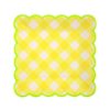 Meri Meri - Yellow Gingham Small Plates