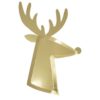 Meri Meri - Gold Christmas Reindeer Plates