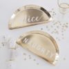 Gold Glitter Christmas Naughty or Nice Paper Plates - party supplies Lebanon
