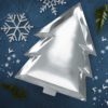 Ginger Ray -  Silver Christmas Tree Plate