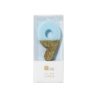 Talking Tables - WE HEART BIRTHDAYS GLITTER NUMBER CANDLE 9, BLUE