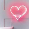 Talking Tables - PARTY ILLUMINATIONS PINK HEART SHAPED NEON LIGHT