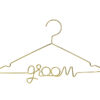 PARTYDECO - Groom Gold Metal Hanger - party supplies Lebanon