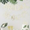 Botanical Hen - Gold 'Bridal Shower' Bunting - party supplies Lebanon