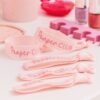 Ginger Ray - Pamper Party - Pink Glitter Pamper Club Elastic Hair Ties