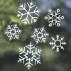 Ginger Ray - Rustic  Christmas - Snowflake  Window Stickers